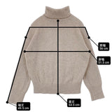 23区 羊毛混 タートルネック ウールフォックス セーター ニット ベージュ レディース ニジュウサンク【中古】6-0816T∞
