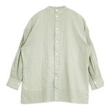 23区 シアーコットンボイル フリル ブラウス BLWSNS0308 ブラウス シャツ グリーン レディース ニジュウサンク【中古】6-0621M∞