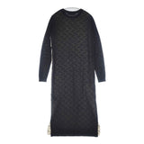 Tory Burch ウールシルク 切り替え XXS ワンピース ベージュ ブラック レディース トリーバーチ【中古】6-0816M∞