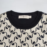 Tory Burch ウールシルク 切り替え XXS ワンピース ベージュ ブラック レディース トリーバーチ【中古】6-0816M∞