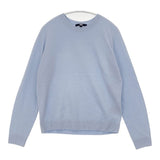 UNIQLO 新品 3Dカシミヤクルーネック セーター ニット ライトブルー レディース ユニクロ【中古】6-0816T∞