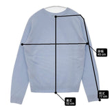 UNIQLO 新品 3Dカシミヤクルーネック セーター ニット ライトブルー レディース ユニクロ【中古】6-0816T∞