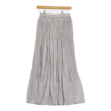 JOURNAL STANDARD relume クレーププリーツスカート 定価10450円 25060462701010 ロングスカート 25SS ライトグレー レディース ジャーナルスタンダードレリューム【中古】6-0326M◎