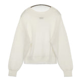 SHIPS 24SS 手洗い可能 ペーパー コットン プルオーバー ニット定価15950円 316-01-0804 ニット ホワイト レディース シップス【中古】6-0326M◎