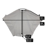 &FIELD アンドフィールド クアトロセブンカノコドルマンプルオーバー 鹿の子 カットソー 定価7590円 and-bz カットソー グレー レディース【中古】6-0515S◎