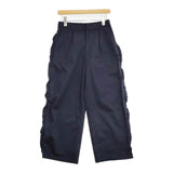 MUVEIL サイドフリルチノパンツ MA201FP004 パンツ ネイビー レディース ミュベール【中古】6-0625G∞