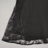 ROPE PICNIC UVカット・接触冷感 レースドッキングカットトップス ノースリーブブラウス 定価4499円 Ｔシャツ カットソー 25SS ブラック レディース ロペピクニック【中古】6-0701S∞