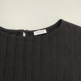 le vent souffle タック ワイドブラウス 25S-C057 半袖Ｔシャツ カットソー 25SS ブラック レディース ルヴァンスフル【中古】6-0701S∞