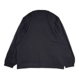 manon GATHER SLEEVE LS TEE ギャザースリーブロングスリーブT カットソー 定価13200円 Ｔシャツ カットソー ブラック レディース マノン【中古】6-0701M∞