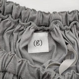 (g) UVカットギャザースカート ポリエステル 定価15950円 g-641 ロングスカート グレー レディース グラム【中古】6-0518M∞