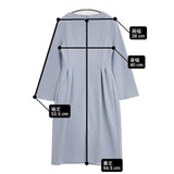 CELFORD CWF0201033 ボートネックタックタイトワンピース サイズ36 ドレス ワンピース ライトブルー レディース セルフォード【中古】6-0621M∞