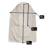 nest Robe コットンリネンストライプスモックドレス 01243-1091 ワンピース 24AW ベージュ レッド レディース ネストローブ【中古】6-0625M∞