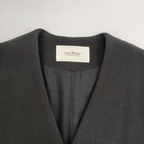 nest Robe ウールモッサージャケット 01204-1036 日本製 ノーカラージャケット チャコールグレー レディース ネストローブ【中古】6-1016T△