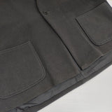 nest Robe ウールモッサージャケット 01204-1036 日本製 ノーカラージャケット チャコールグレー レディース ネストローブ【中古】6-1016T△