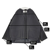 nest Robe ウールモッサージャケット 01204-1036 日本製 ノーカラージャケット チャコールグレー レディース ネストローブ【中古】6-1016T△