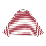 Le Minor フランス製 ワイド ボーダー バスクシャツ 長袖Ｔシャツ カットソー ロンＴ ホワイト レッド レディース ルミノア【中古】6-0625M∞