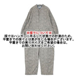 soil 花柄コーデュロイオールインワン バンドカラー インド製 定価37400円 サロペット グレー ベージュ レディース ソイル【中古】6-0823T∞