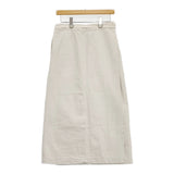 ARMEN コットンリネン ロングラップスカート 巻きスカート サイズ1 ロングスカート ホワイト レディース アーメン【中古】6-0326M◎