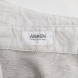 ARMEN コットンリネン ロングラップスカート 巻きスカート サイズ1 ロングスカート ホワイト レディース アーメン【中古】6-0326M◎