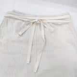 ARMEN コットンリネン ロングラップスカート 巻きスカート サイズ1 ロングスカート ホワイト レディース アーメン【中古】6-0326M◎