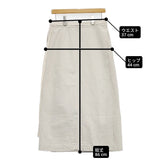 ARMEN コットンリネン ロングラップスカート 巻きスカート サイズ1 ロングスカート ホワイト レディース アーメン【中古】6-0326M◎