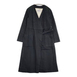 YAECA WRITE ワークカシュクールコート ラップコート サイズS 羽織り brisbane moss 定価43200円 175211 コート ネイビー タグBLACK レディース ヤエカ ライト【中古】6-0621M∞