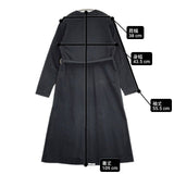 YAECA WRITE ワークカシュクールコート ラップコート サイズS 羽織り brisbane moss 定価43200円 175211 コート ネイビー タグBLACK レディース ヤエカ ライト【中古】6-0621M∞
