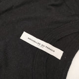 NOUVELLES DU PARADIS PLC9302 コットン 日本製 長袖Ｔシャツ カットソー ロンＴ ブラック レディース ヌーベルドゥパラディ【中古】6-0701M∞