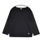 ORCIVAL RC-9116 Vネックコットンロードバスクシャツ 長袖Ｔシャツ カットソー ロンＴ ブラック レディース オーシバル/オーチバル【中古】6-0701M∞
