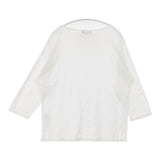 BEAUTY&YOUTH UNITED ARROWS BYTF ソリッド ドロップショルダーカットソー 長袖Ｔシャツ カットソー ロンＴ ホワイト レディース ビューティアンドユース【中古】6-0504M∞