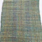 みちのくあかね会 ホームスパン ウール Hand spun & woven ORIZA マフラー グリーン ブルー レディース みちのくあかね会【中古】6-0914T◎