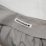 mina perhonen ya5222 papier コットン サイズ38 ロングスカート グレー レディース ミナペルホネン【中古】6-0622M∞
