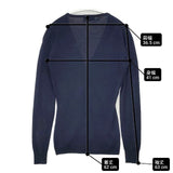 JOHN SMEDLEY ニュージーランドメリノウール イングランド製 XS Vネック カーディガン ネイビー レディース ジョンスメドレー【中古】6-0823T∞
