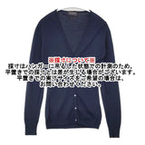 JOHN SMEDLEY ニュージーランドメリノウール イングランド製 XS Vネック カーディガン ネイビー レディース ジョンスメドレー【中古】6-0823T∞