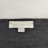 JOHN SMEDLEY ニュージーランドメリノウール イングランド製 XS Vネック カーディガン グレー レディース ジョンスメドレー【中古】6-0823T∞