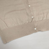 JOHN SMEDLEY メリノウールエクストラファイン イギリス製 カーディガン ベージュ レディース ジョンスメドレー【中古】6-0823T∞
