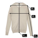 JOHN SMEDLEY メリノウールエクストラファイン イギリス製 カーディガン ベージュ レディース ジョンスメドレー【中古】6-0823T∞