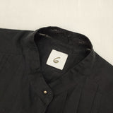 ROKU 6 BEAUTY&YOUTH 8621-299-0116 SUKE BLOUSE シアー ブラウス シャツ ブラック レディース ロクビューティアンドユース【中古】6-0701M∞