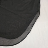 ROKU 6 BEAUTY&YOUTH 8621-299-0116 SUKE BLOUSE シアー ブラウス シャツ ブラック レディース ロクビューティアンドユース【中古】6-0701M∞