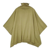 Lilou&Lily 未使用 HIGHT GAUGE KNIT BOTTLE NECK CAPE ケープ ニット ポンチョ グリーン系 レディース リルアンドリリー【中古】6-0823T∞