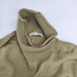 Lilou&Lily 未使用 HIGHT GAUGE KNIT BOTTLE NECK CAPE ケープ ニット ポンチョ グリーン系 レディース リルアンドリリー【中古】6-0823T∞