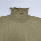 Lilou&Lily 未使用 HIGHT GAUGE KNIT BOTTLE NECK CAPE ケープ ニット ポンチョ グリーン系 レディース リルアンドリリー【中古】6-0823T∞