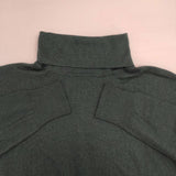 soil コットンウールカシミヤ タートルネック セーター ニット グリーン レディース ソイル【中古】6-0823T∞