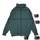 soil コットンウールカシミヤ タートルネック セーター ニット グリーン レディース ソイル【中古】6-0823T∞