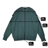 soil コットンウールカシミヤ クルーネック ニット カーディガン グリーン レディース ソイル【中古】6-0823T∞