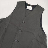 NATURAL LAUNDRY Azuma twill middle vest アズマツイルミドルベスト 7251V-001 ベスト 25SS チャコールグレー レディース ナチュラルランドリー【中古】6-0622M∞