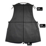NATURAL LAUNDRY Azuma twill middle vest アズマツイルミドルベスト 7251V-001 ベスト 25SS チャコールグレー レディース ナチュラルランドリー【中古】6-0622M∞