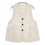NATURAL LAUNDRY Azuma twill middle vest アズマツイルミドルベスト 7251V-001 ベスト 25SS キナリ ベージュ レディース ナチュラルランドリー【中古】6-0622M∞