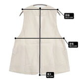 NATURAL LAUNDRY Azuma twill middle vest アズマツイルミドルベスト 7251V-001 ベスト 25SS キナリ ベージュ レディース ナチュラルランドリー【中古】6-0622M∞