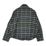 Cotton House Aya コットンチェックネル 製品洗い ブラウス シャツ ブラック グリーン レディース コットンハウスアヤ【中古】6-0905T∞